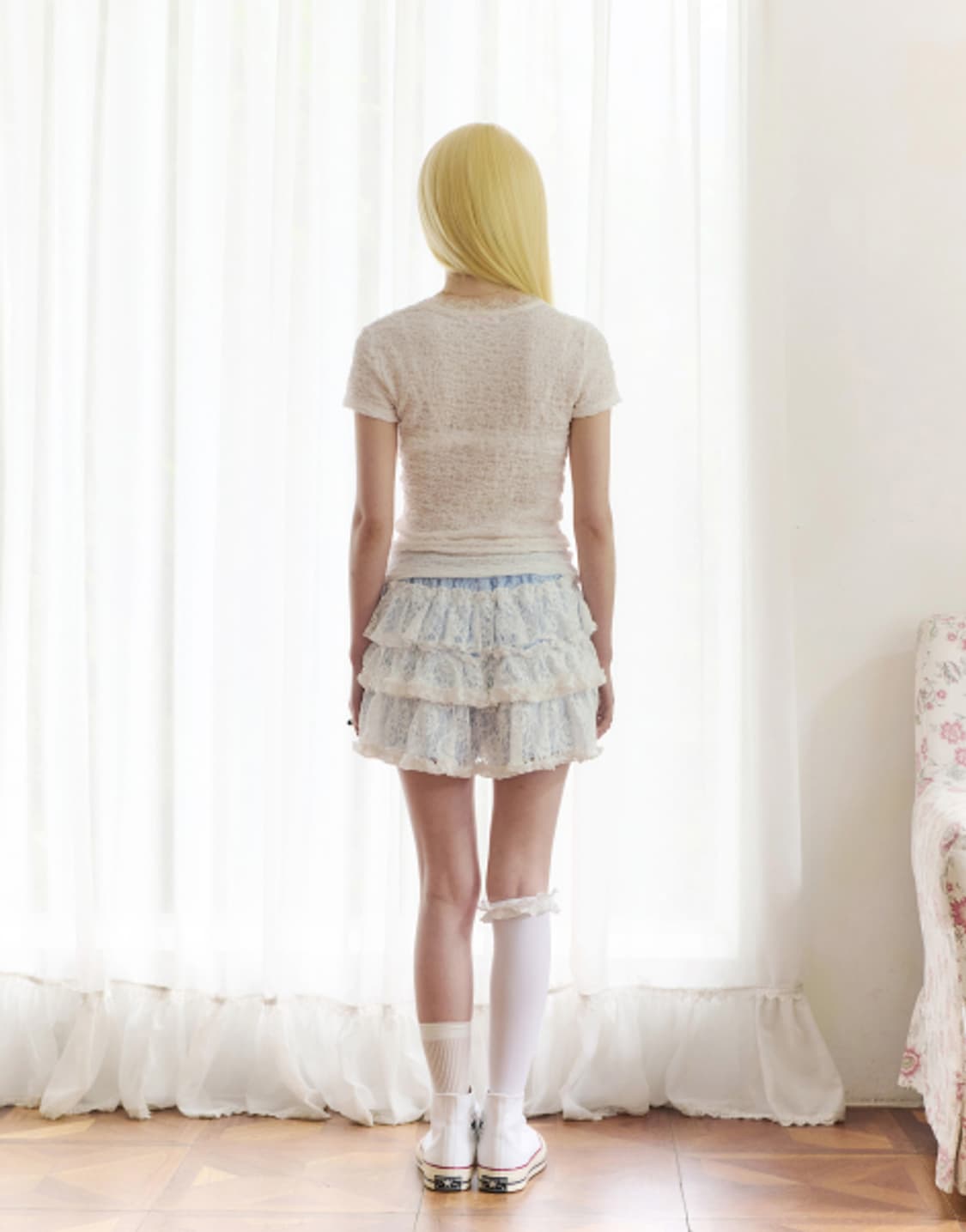 hetit Rose Heart Angel T-shirt 상품이미지6