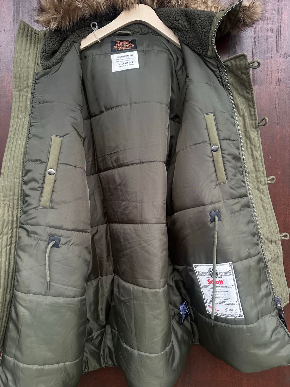 Schott 쇼트 밀레터리 야상파카 상품이미지9