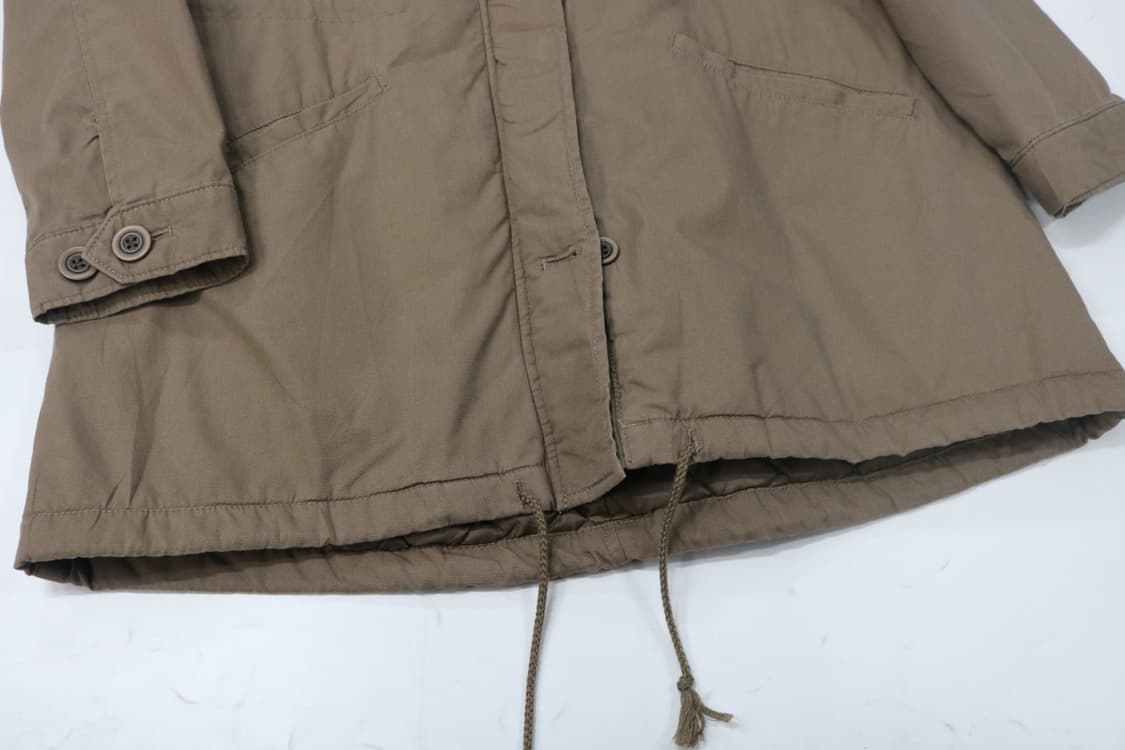 빈티지 카키 브라운 후드 필드 자켓 야상 점퍼 (M) 상품이미지6