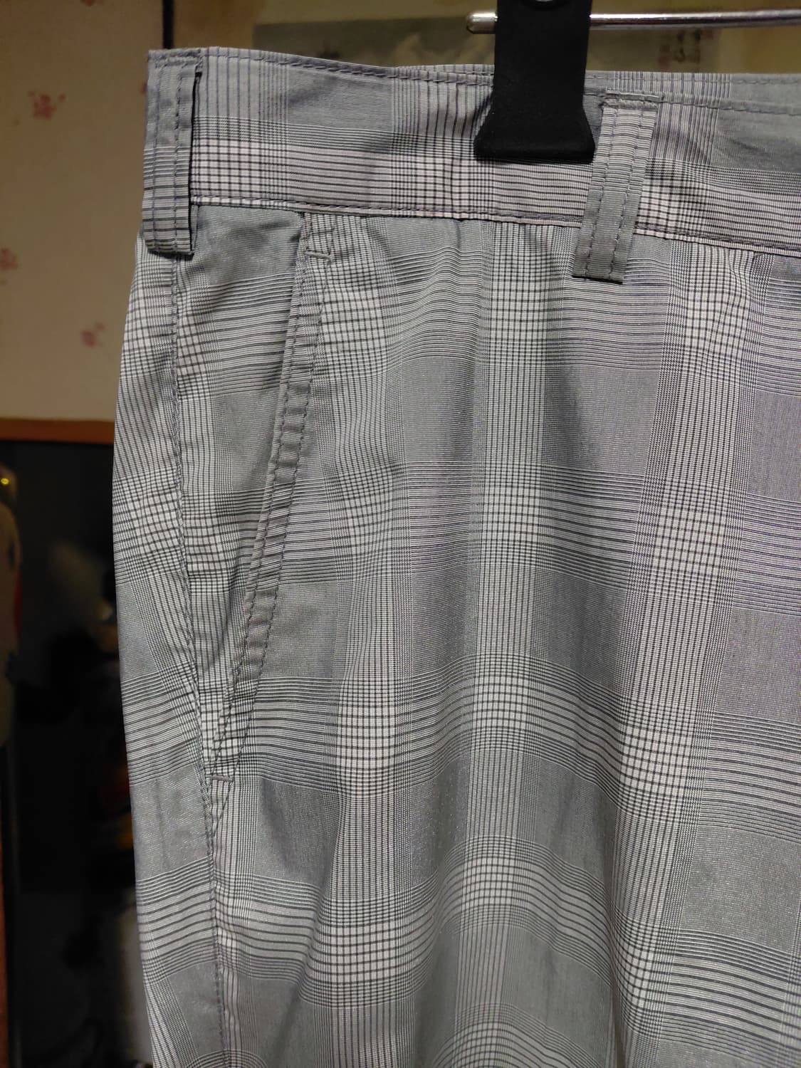 [팬텀]여름용 체크바지 35(허리둘레88센티)사이즈 상품이미지4
