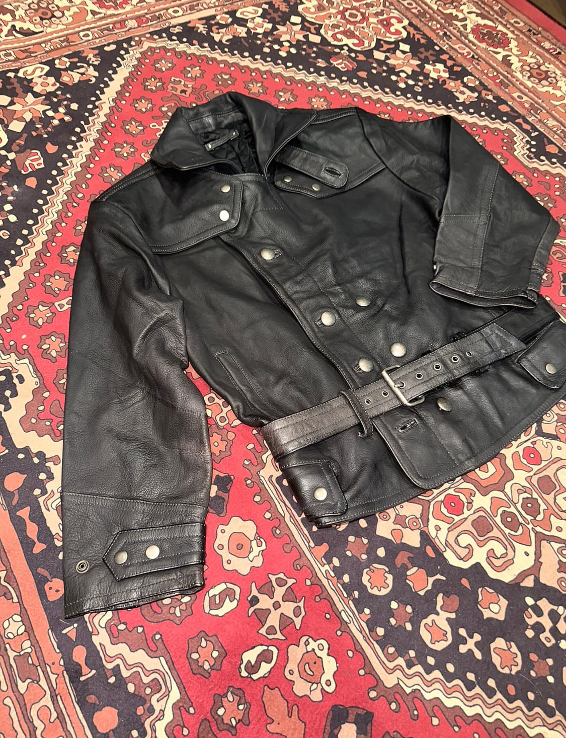 ( L-XL ) 가죽자켓 바이커자켓 바이커가죽 라이더자켓 빈티지가죽 상품이미지5