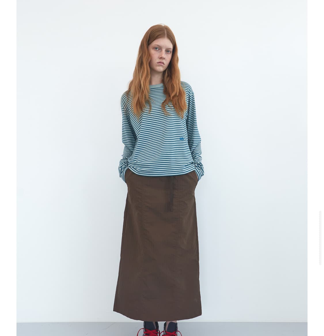 엔조블루스 코지 스트라이프 Lst (blue green) 상품이미지1