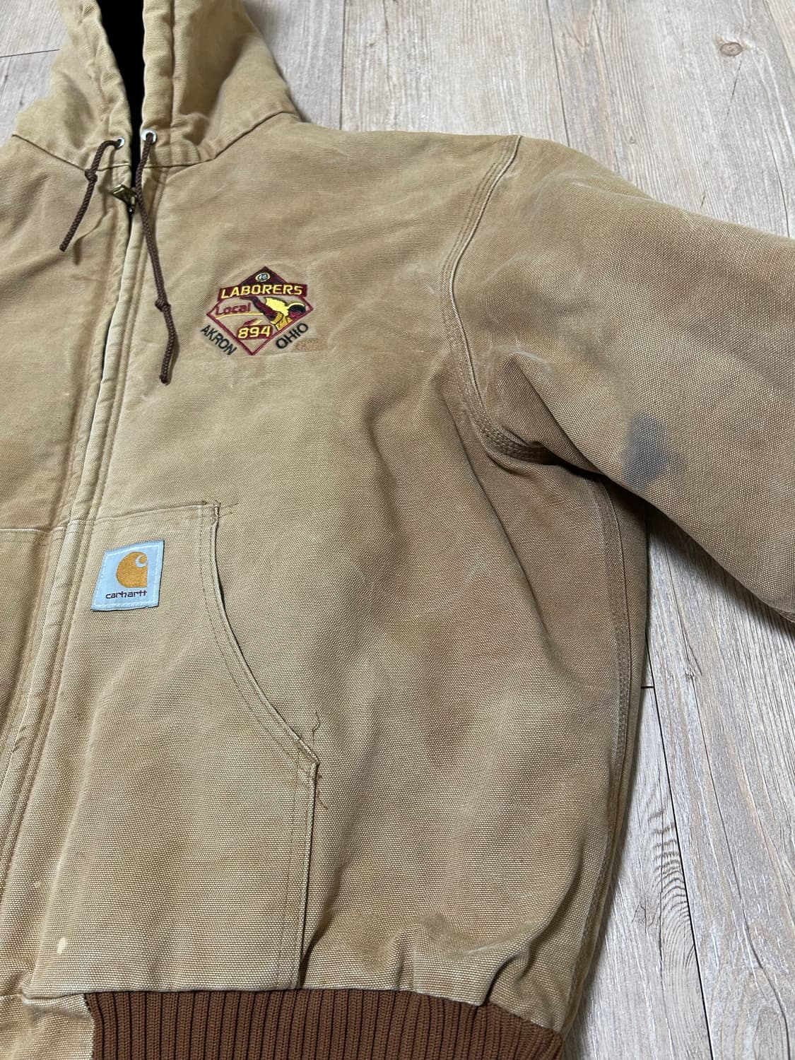 빈티지 칼하트 j04 덕 액티브 자켓 브라운 상품이미지3