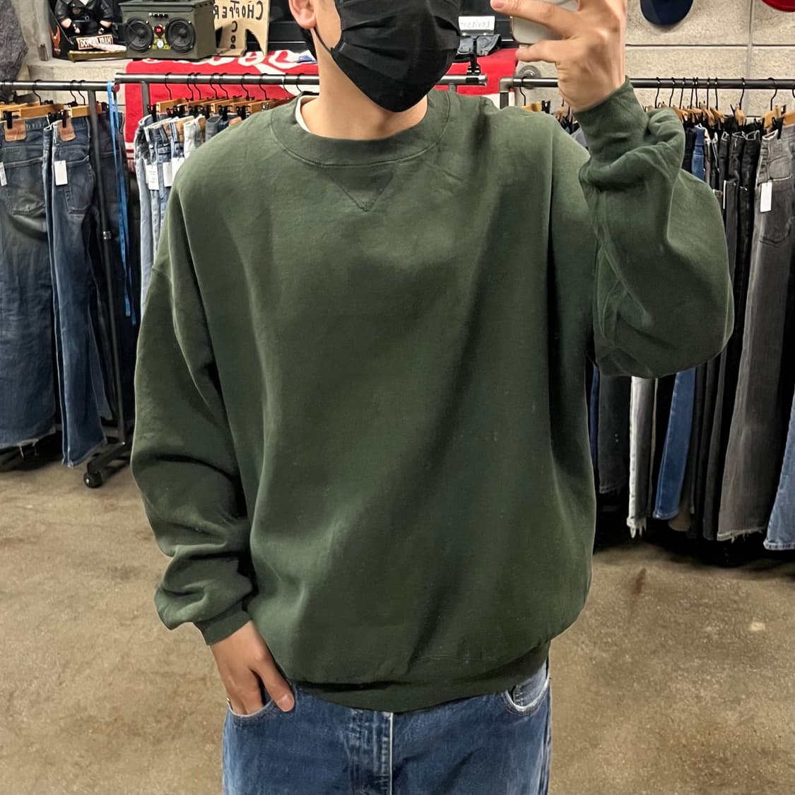 90-00s  러셀 블랭크 스웻셔츠 (110) 상품이미지6