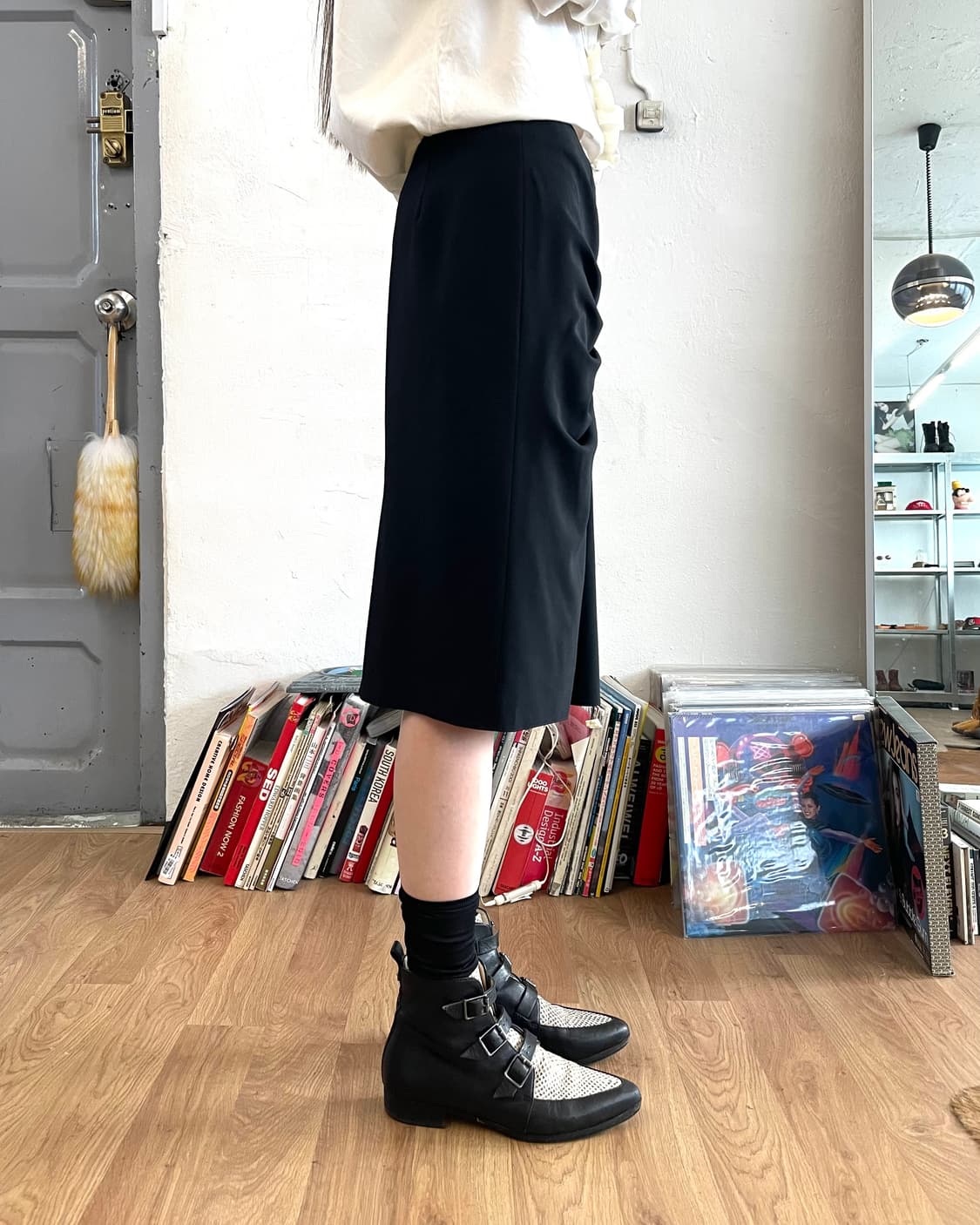 [42] 아르마니 꼴레지오니 게더 스커트 상품이미지3