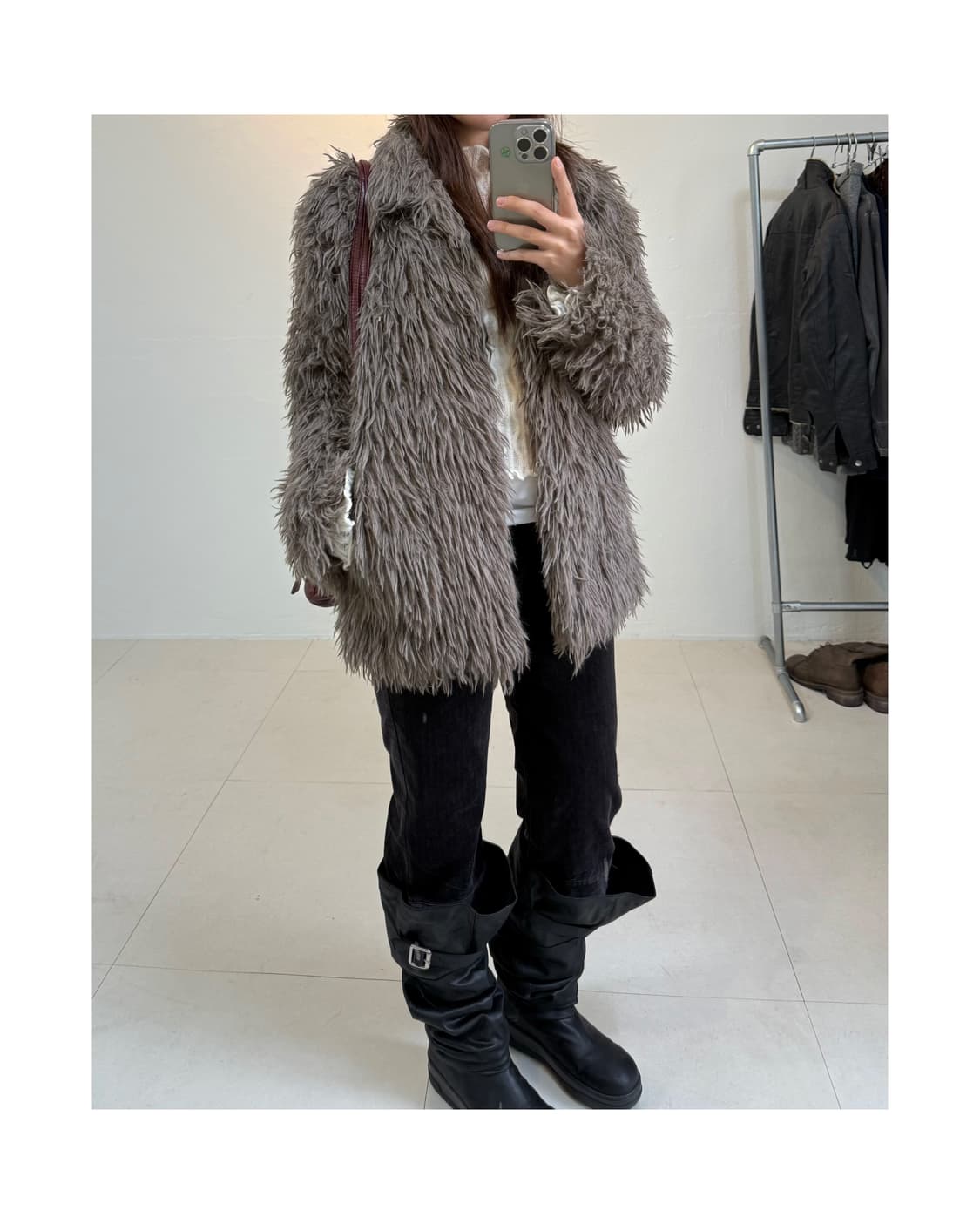 빈티지 헤어리 퍼 자켓 상품이미지1