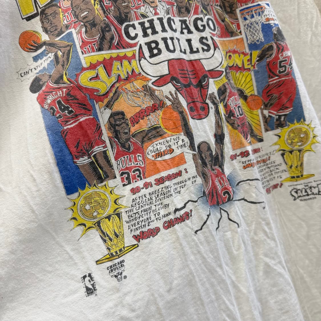 90s Vintage NBA Chicago Bulls Tshirt 상품이미지3