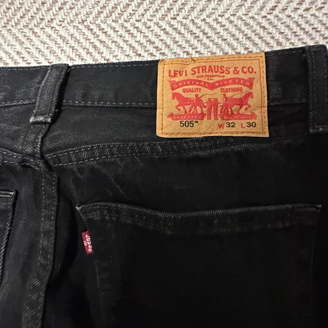 LEVI'S 505 black jeans 상품이미지3