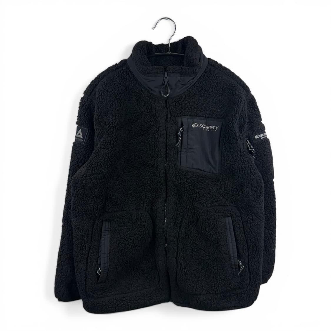 (150) 디스커버리 키즈/우먼스 양털 플리스 자켓 블랙 상품이미지1