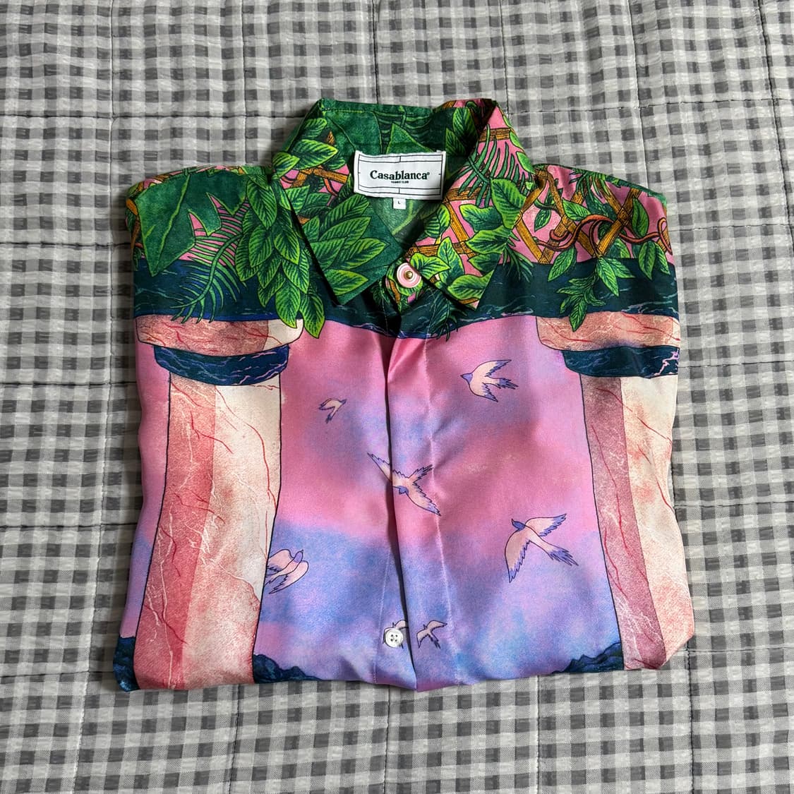 (L) 카사블랑카 Moca Sunset 실크 셔츠  상품이미지8