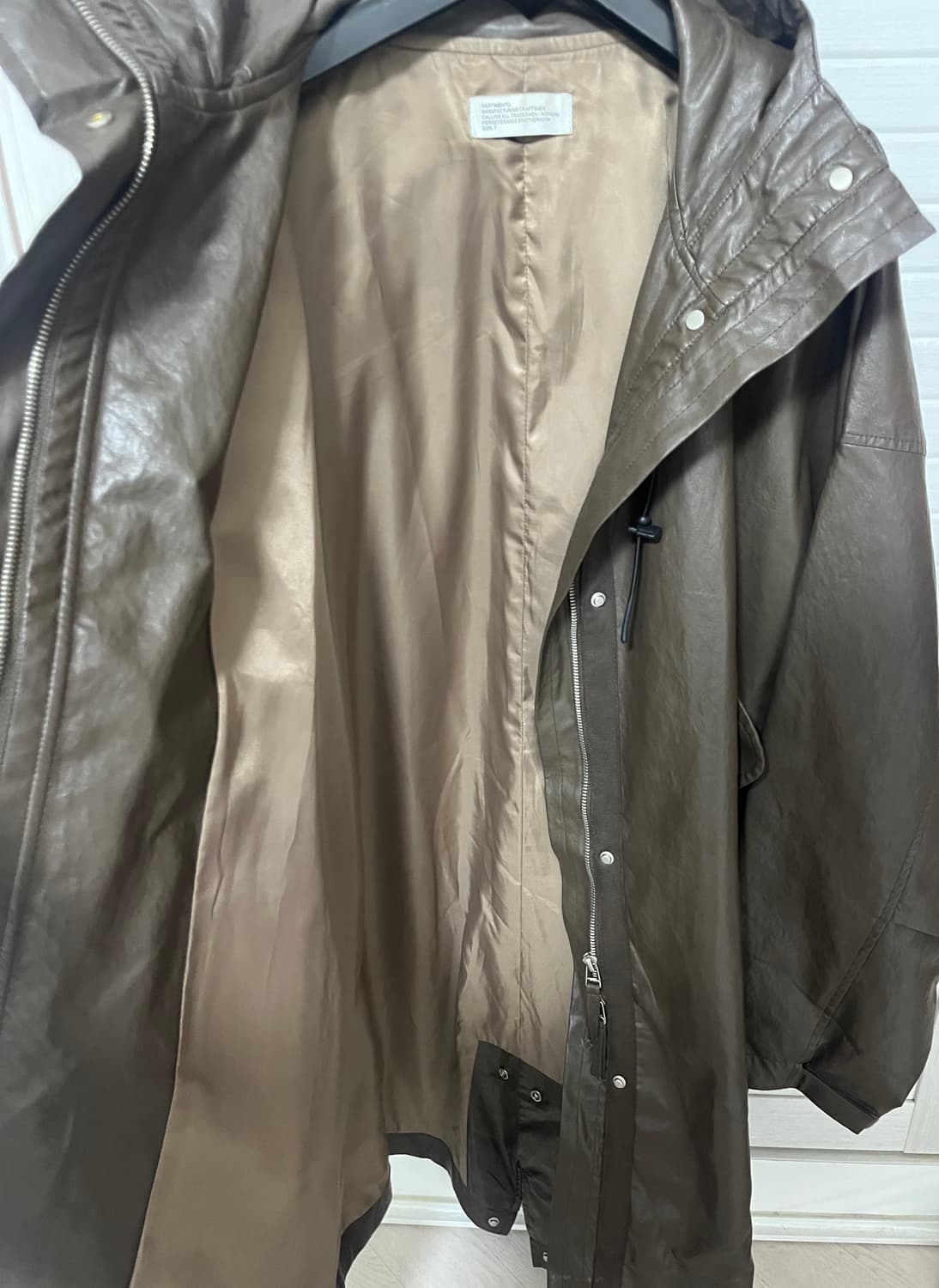 파르티멘토 비건 레더 피쉬테일 파카 상품이미지7