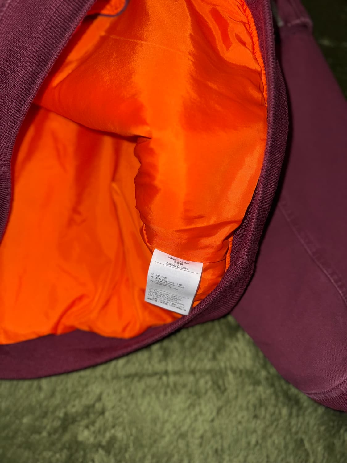 [XXL] 나이키 라이프 우븐 워시드 플라이트 자켓 마룬 - 아시아 상품이미지6