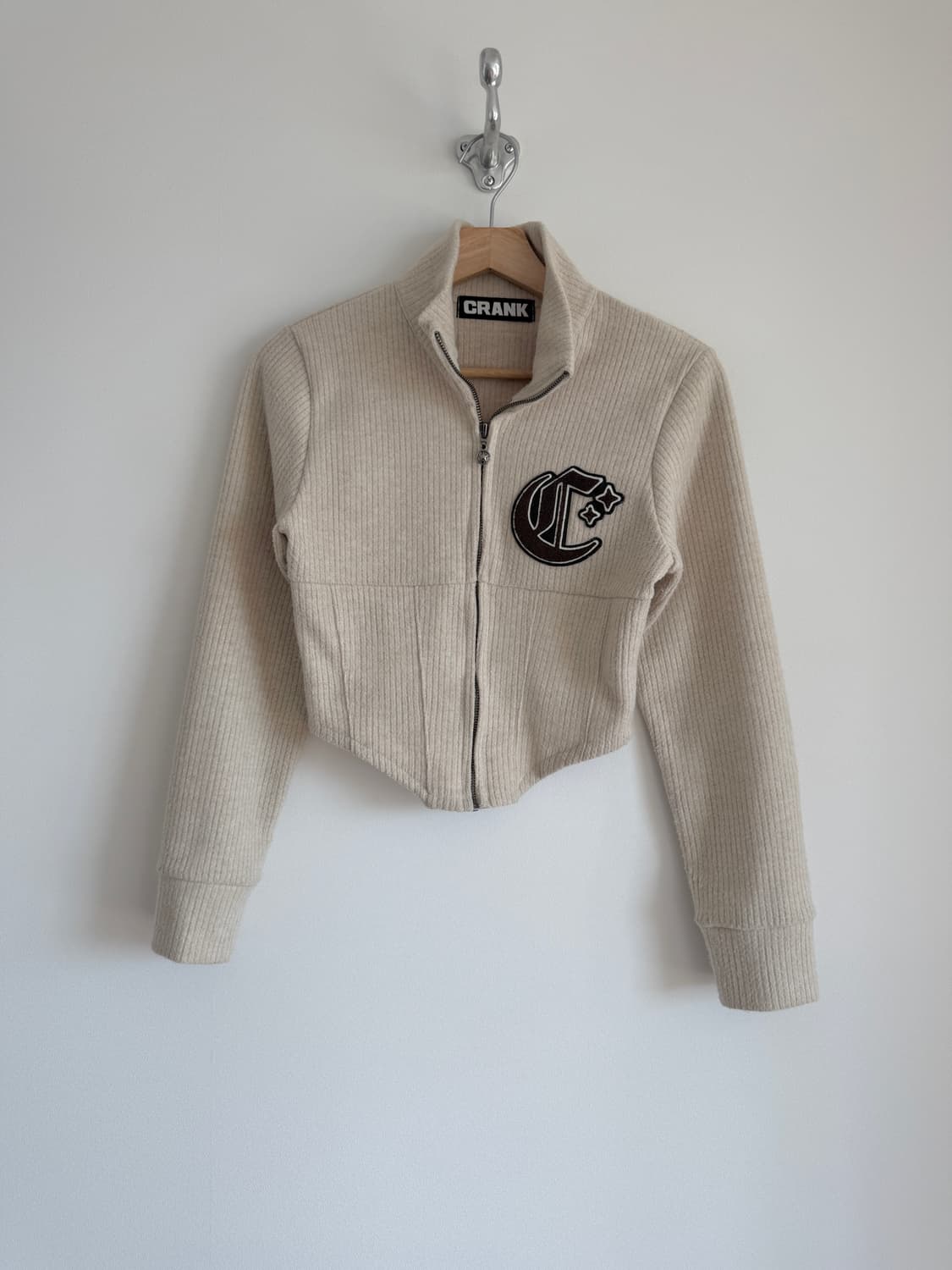 CRANK 니트 집업 상품이미지1