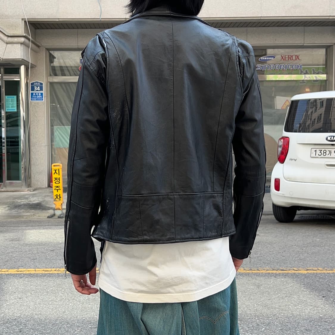 시모키타자와 링고 리빌드 레더 라이더 자켓 상품이미지3
