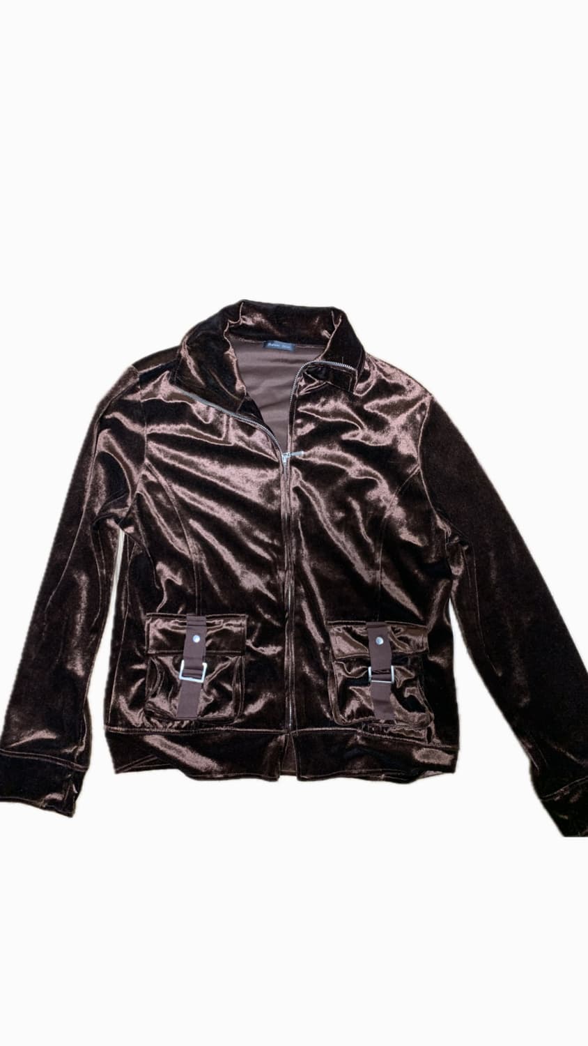 벨벳재질 브라운집업 상품이미지2