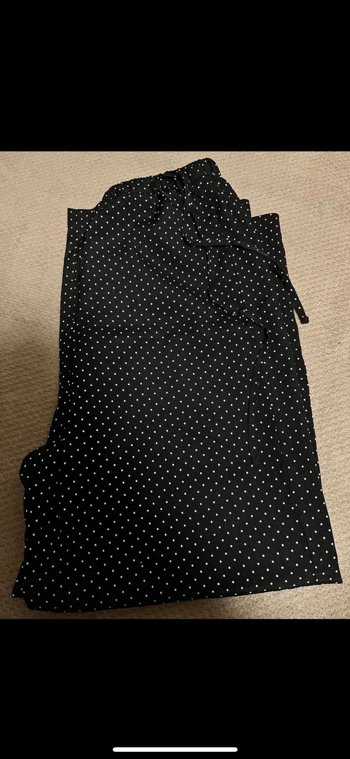 호쿠스포쿠스 바지 Mini dot relax pants black 상품이미지2