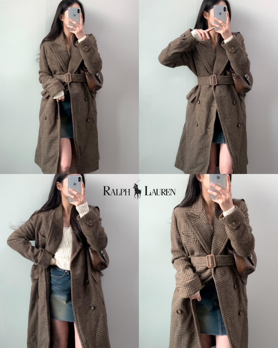 폴로 울 더블 벨트 코트  상품이미지1