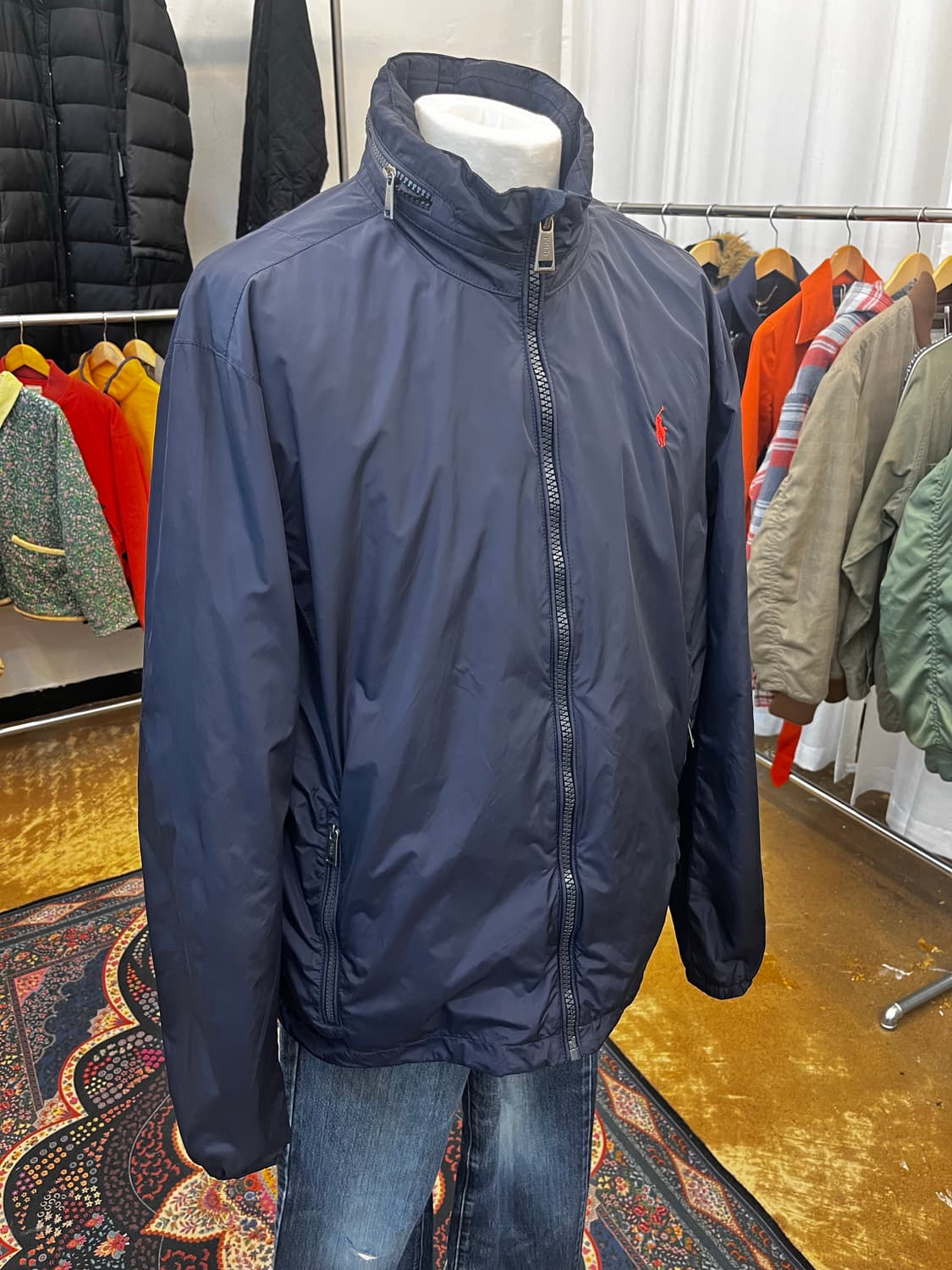 폴로 랄프 로렌 나일론 후드 자켓 네이비 상품이미지3