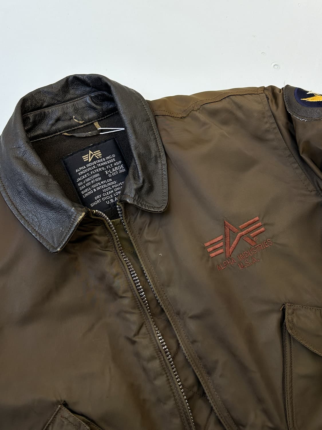 알파 인더스트리 U.S.A.A.F CWU-45/P 플라이트 자켓 상품이미지4