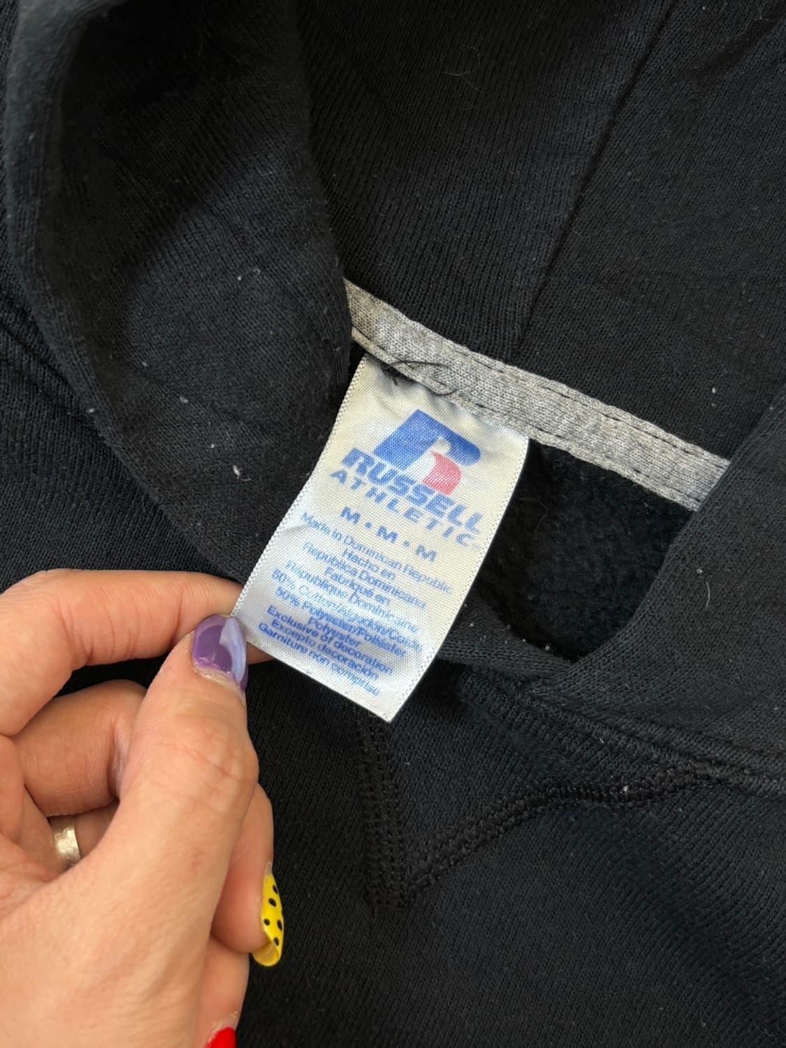 00‘s 러셀 후드티 블랙 상품이미지6