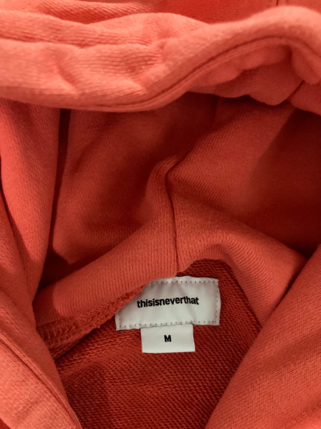 디스이즈네버댓 오렌지색 후드티 M 상품이미지3