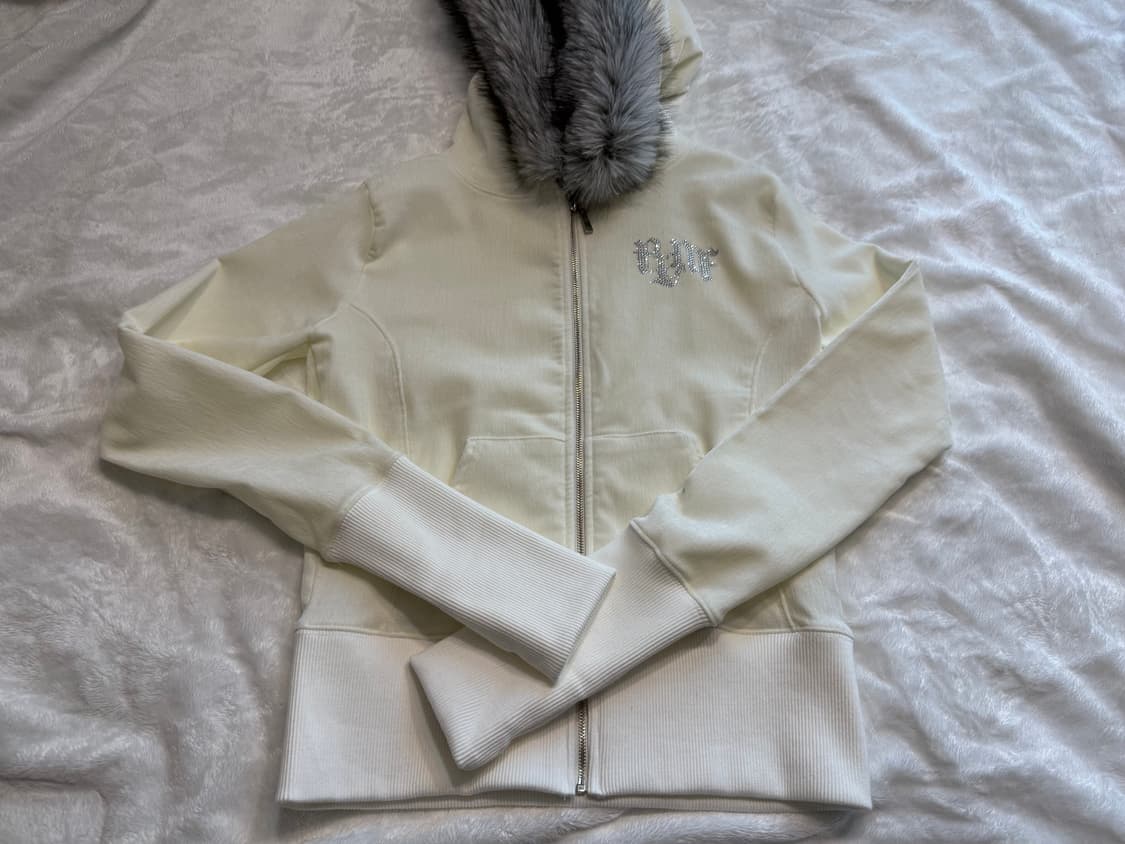 새상품)플리즈노팔로우 마리 퍼 후드집업 상품이미지2