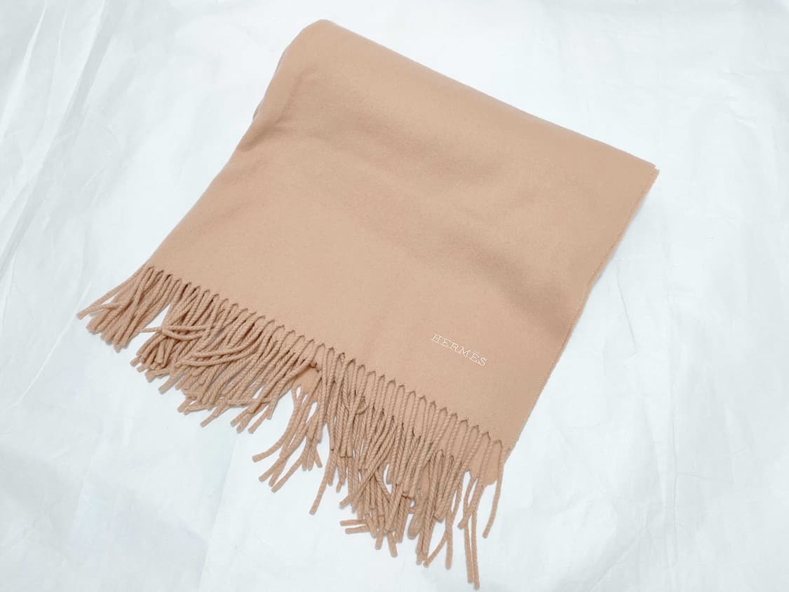에르메스 유니브로디 캐시미어 머플러 베이지 상품이미지2