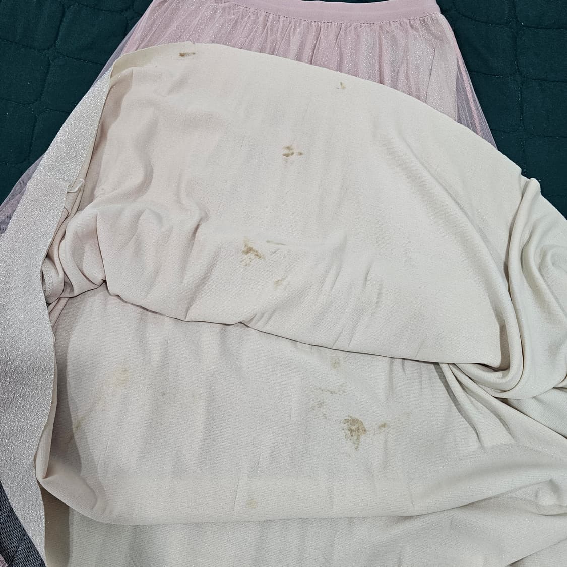 허리밴딩 플리츠 샤 롱 스커트 (블루, 핑크) 상품이미지9