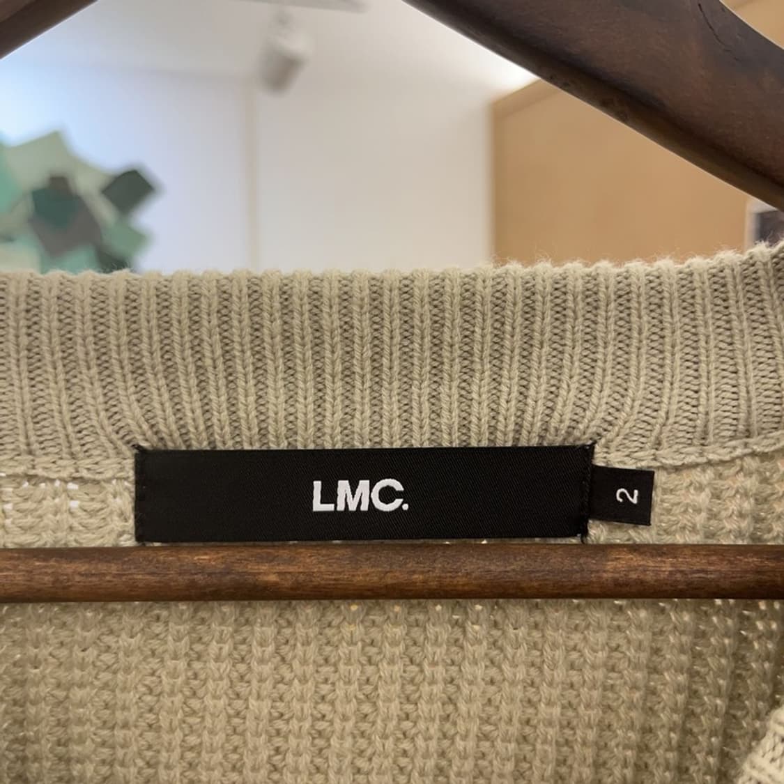 LMC 캐주얼 스트릿 힙합 루즈핏 빅로고 뜨개 니트 2 C09705 상품이미지5