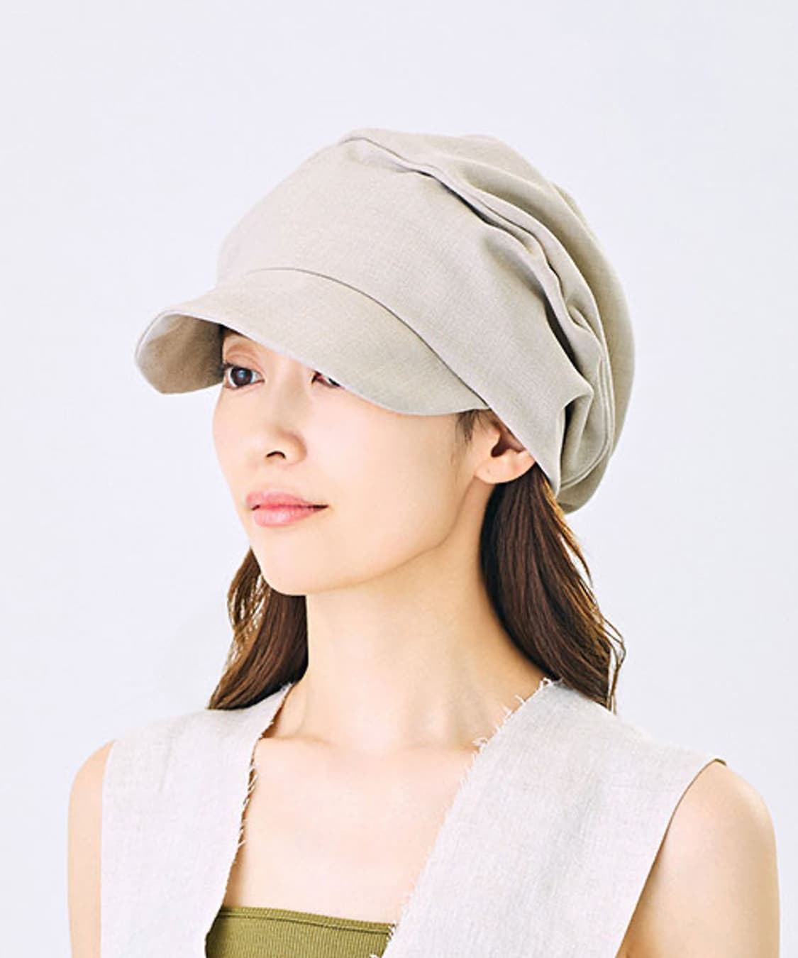 카시라 와이어 드레이프 캡 그레이 상품이미지4