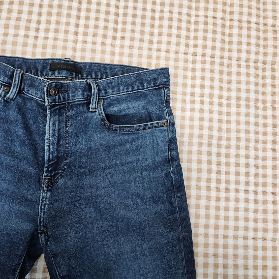 유니클로 슬림핏 스판 청바지 남자32 상품이미지3