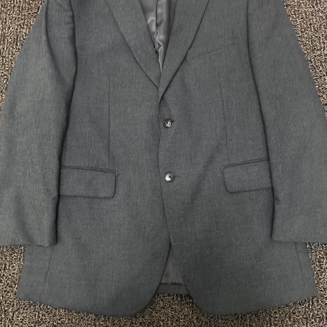 LUOMO 워모 프리미엄라인 캐시미어 울 정장 자켓 그레이 105(XL) 상품이미지3