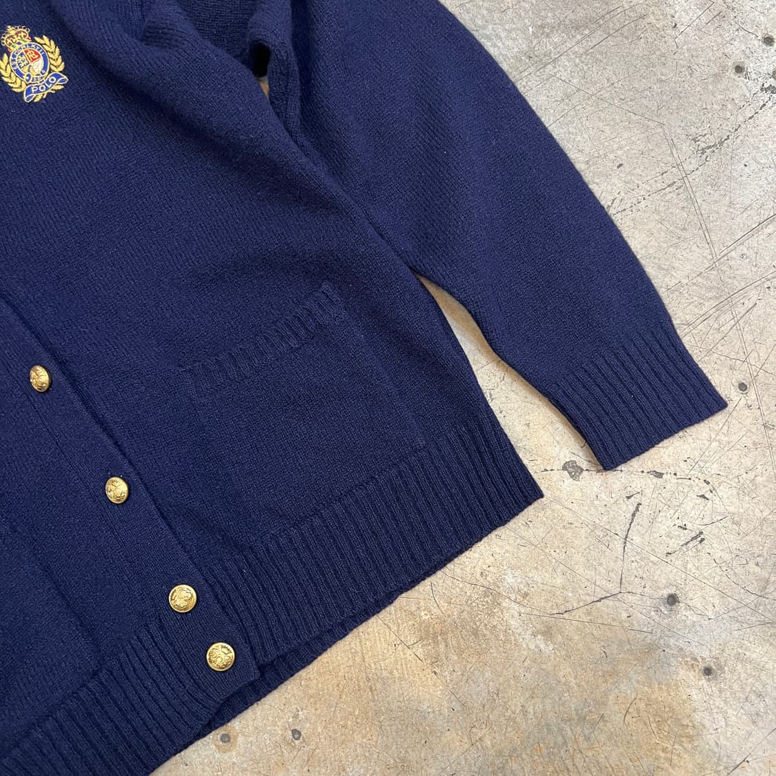 90s 폴로 금장 가디건 상품이미지3
