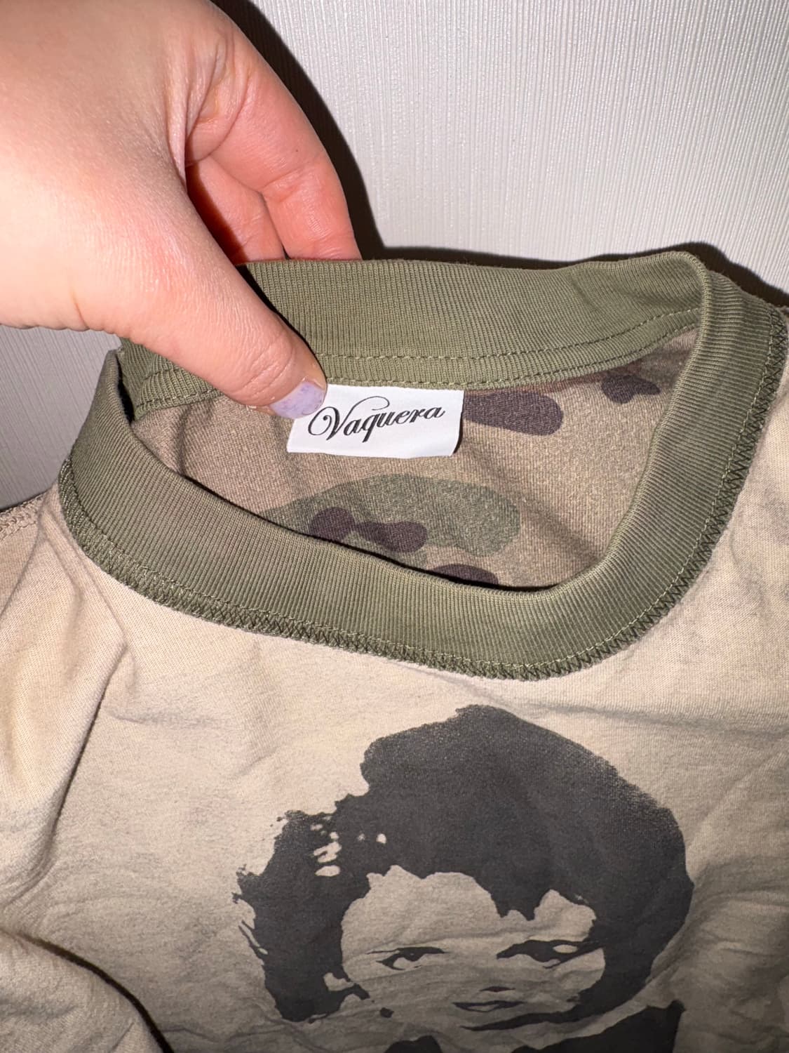 Vaquera 카모 인사이드아웃 티셔츠 상품이미지2