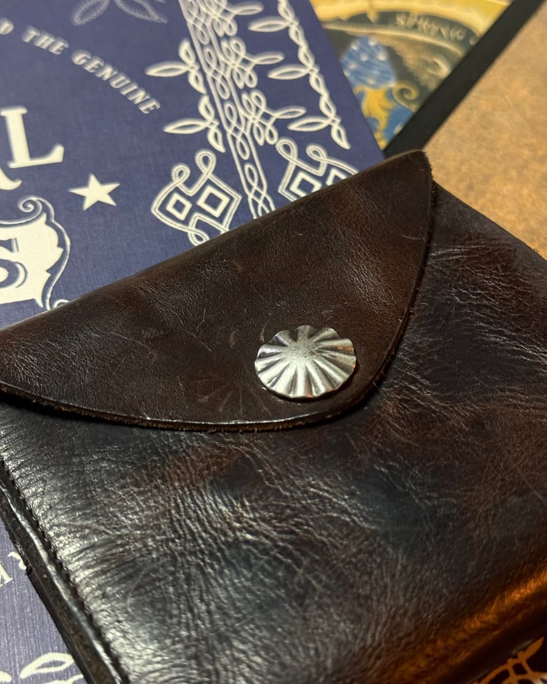 R.R.L 콘초 레더 월렛 다크 브라운 상품이미지9