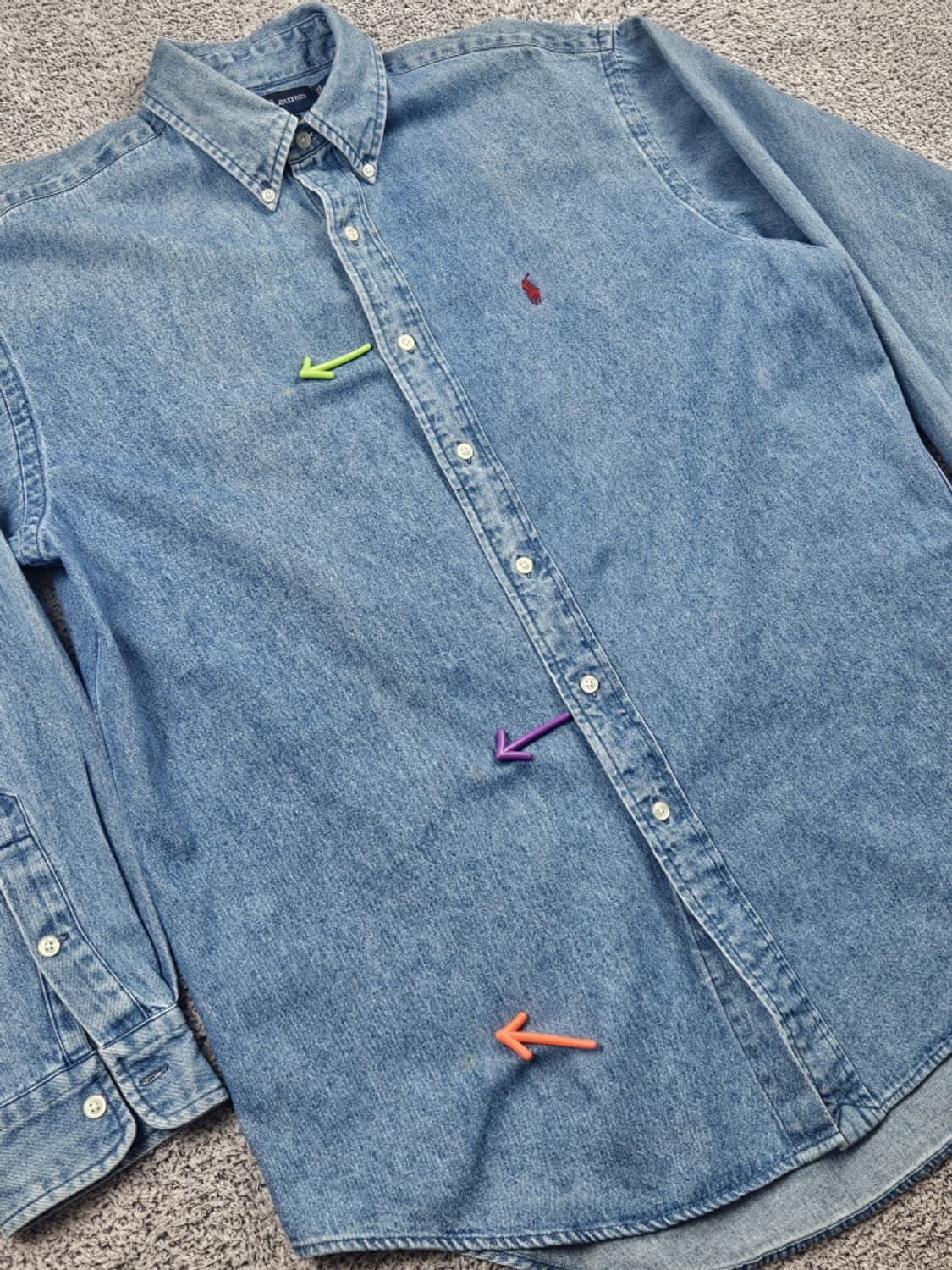 폴로랄프로렌 레드포니 데님 베이직 셔츠 ( M ) / 10569 상품이미지6