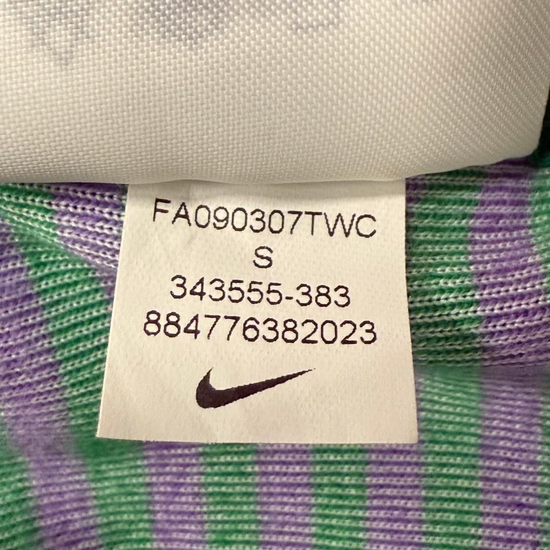 나이키 벨벳 그린 퍼플 스트라이프 져지 트랙탑 상품이미지7