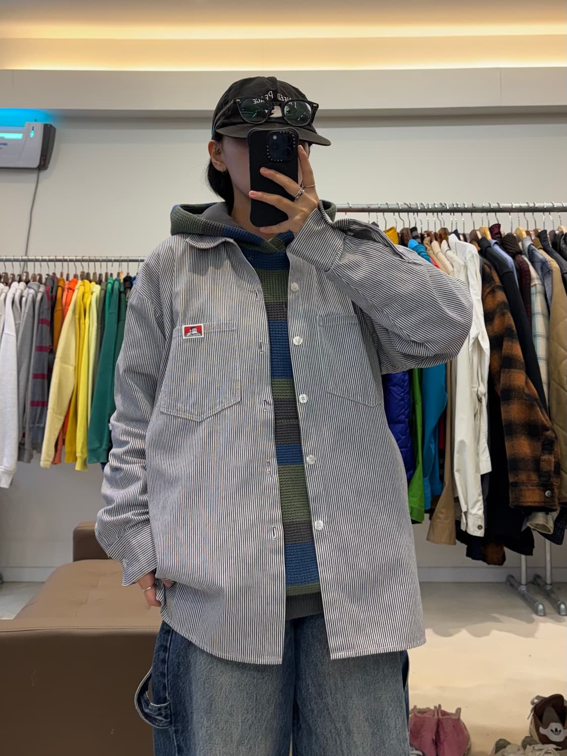 벤 데이비스 히코리 스트라이프 워크 셔츠 상품이미지6