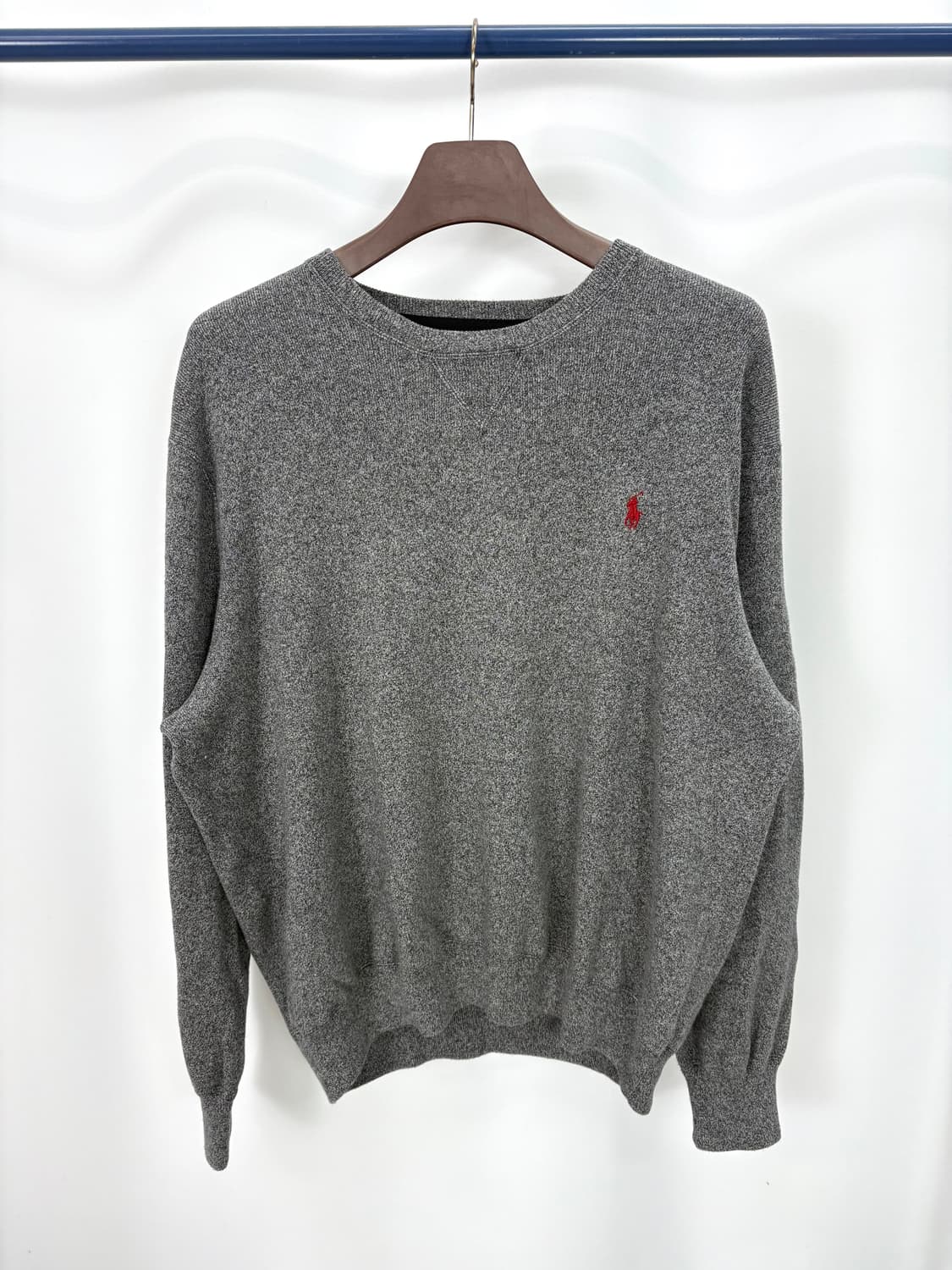 [3XL폴로 그레이 니트 맨투맨 CK9801 상품이미지4