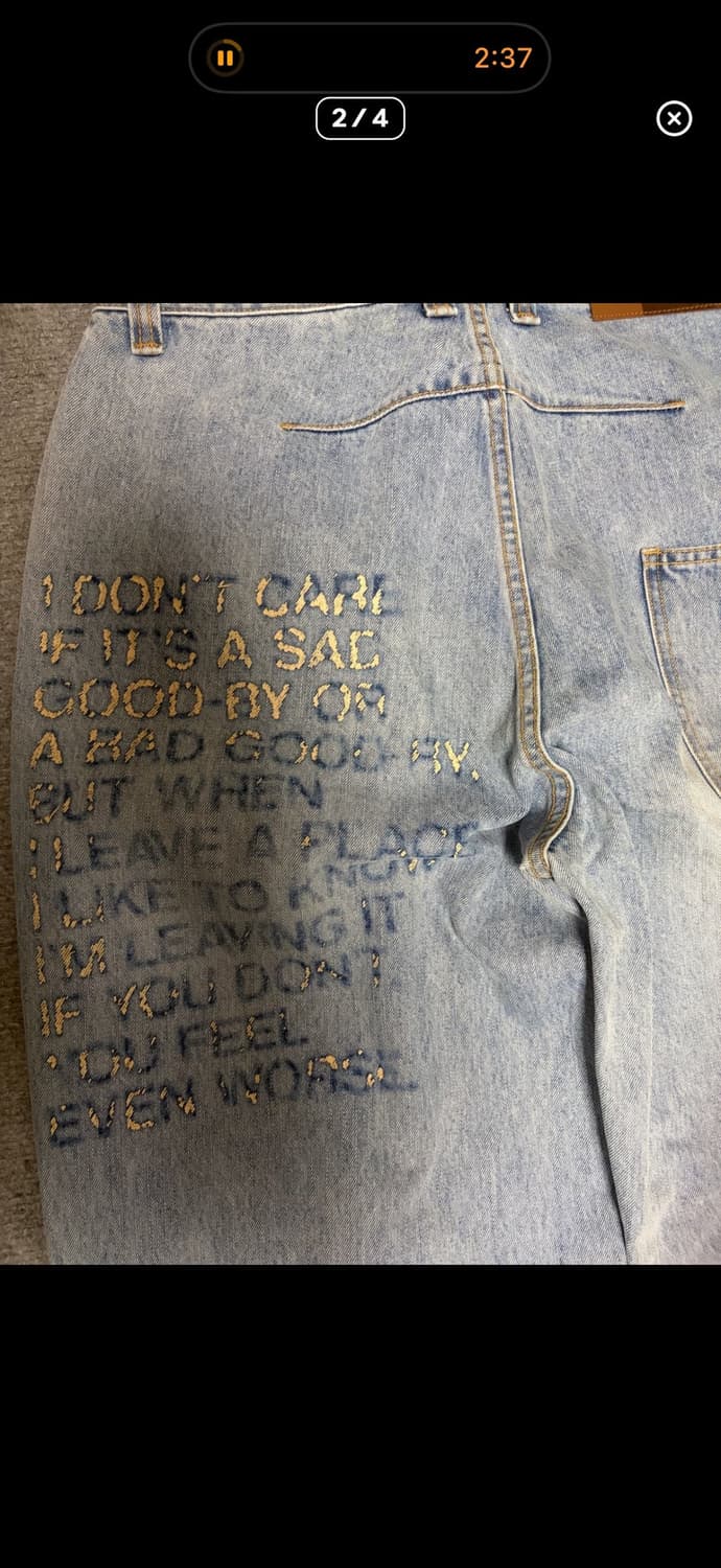 Ertr letter denim 상품이미지3