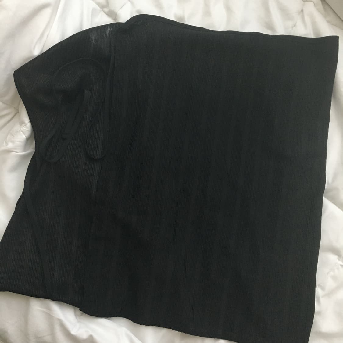 매니크 라비츠 레이어드 랩스커트 black 상품이미지1