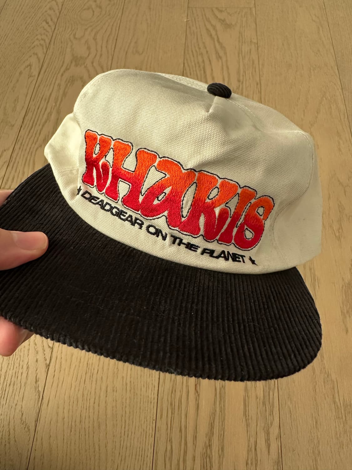 카키스 코듀로이 모자(레드 로고) 상품이미지1