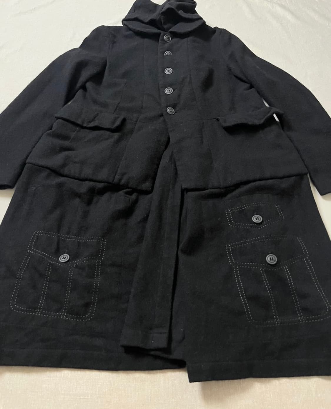 Comme des Garcons 꼼데가르송 레이어드 도킹 코트 comme 상품이미지4