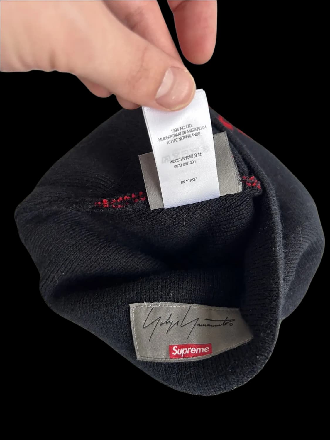 슈프림 요지야마모토 콜라보 비니 Supreme Yohji Yamamoto 상품이미지3