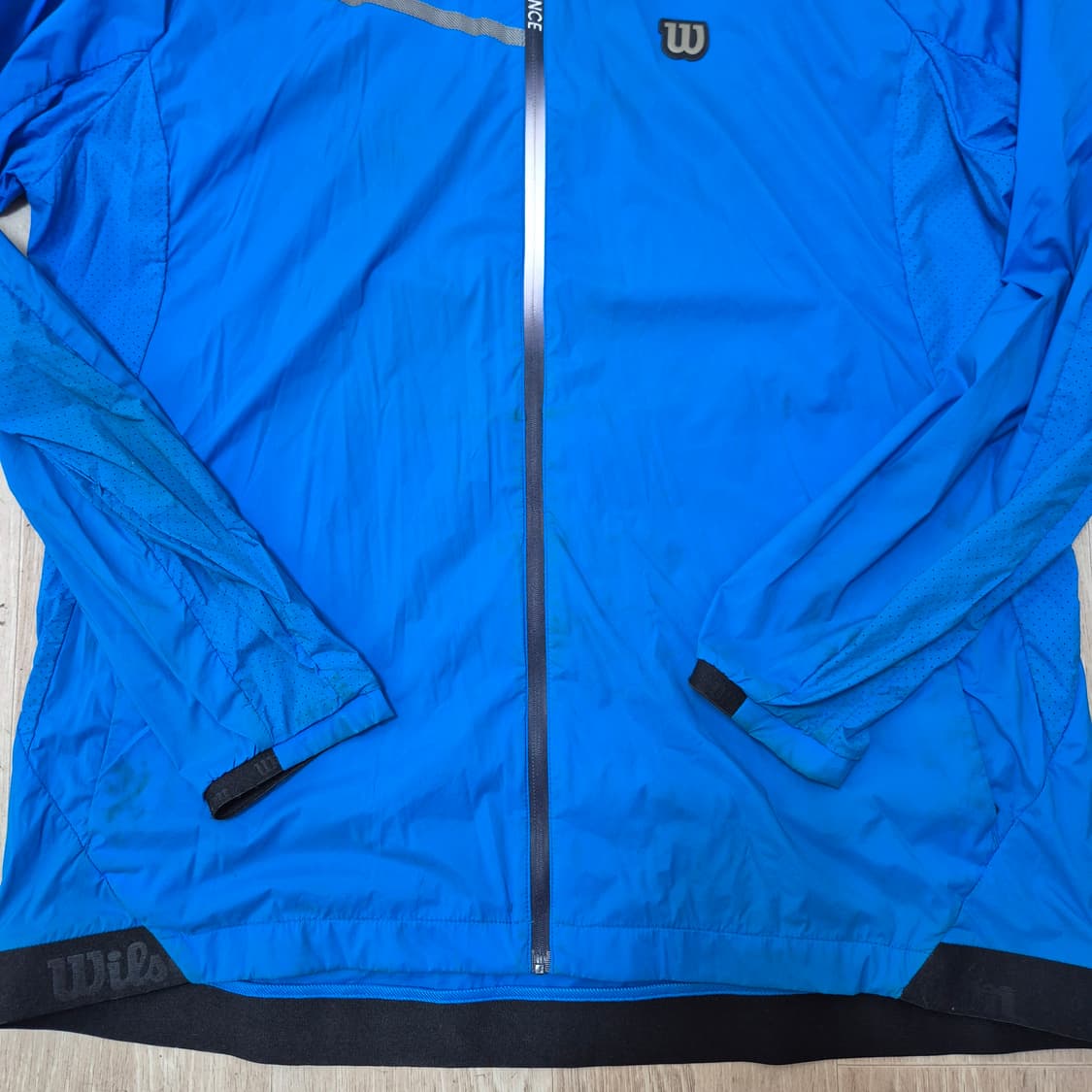 윌슨 와펜 로고 후드 바람막이 집업자켓 상품이미지3