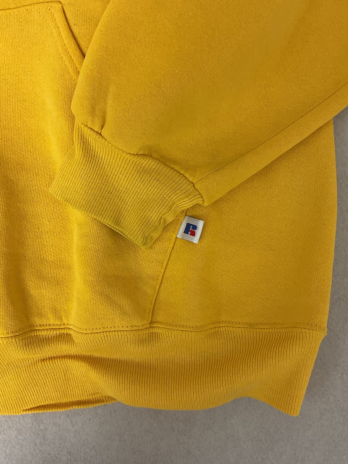 90s Russell yellow hoodie 상품이미지5