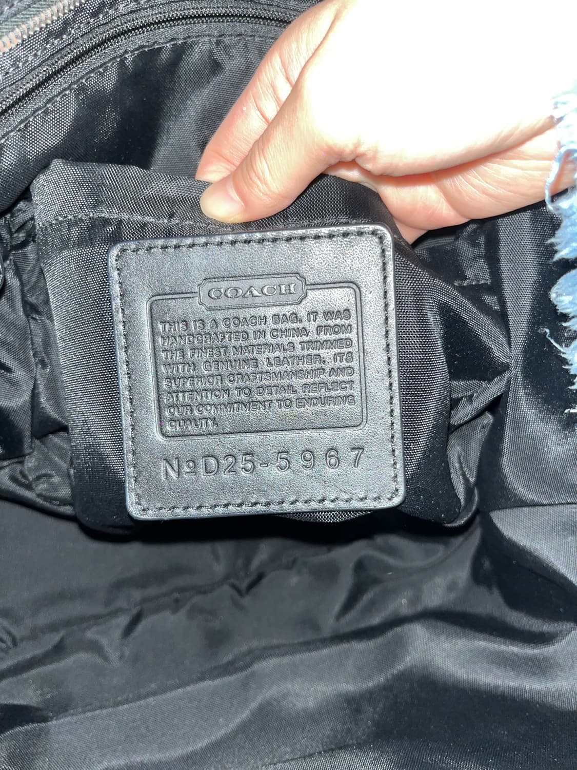 📦 Coach Signature Allblack Shoulder Bag 상품이미지9