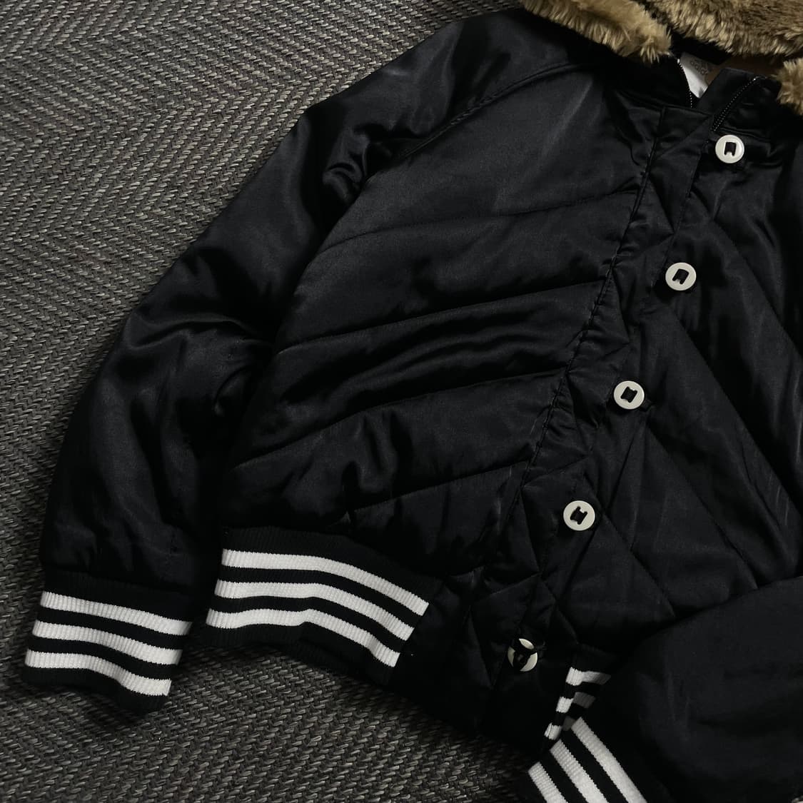 아디다스 y2k 크롭 퍼 패디드 후드 점퍼o 4608 상품이미지2