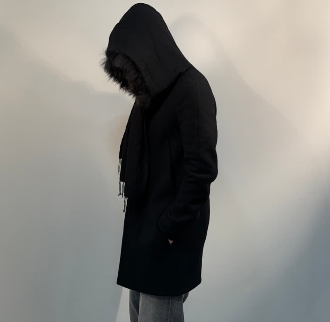 시스템 라쿤 퍼 코트 상품이미지1