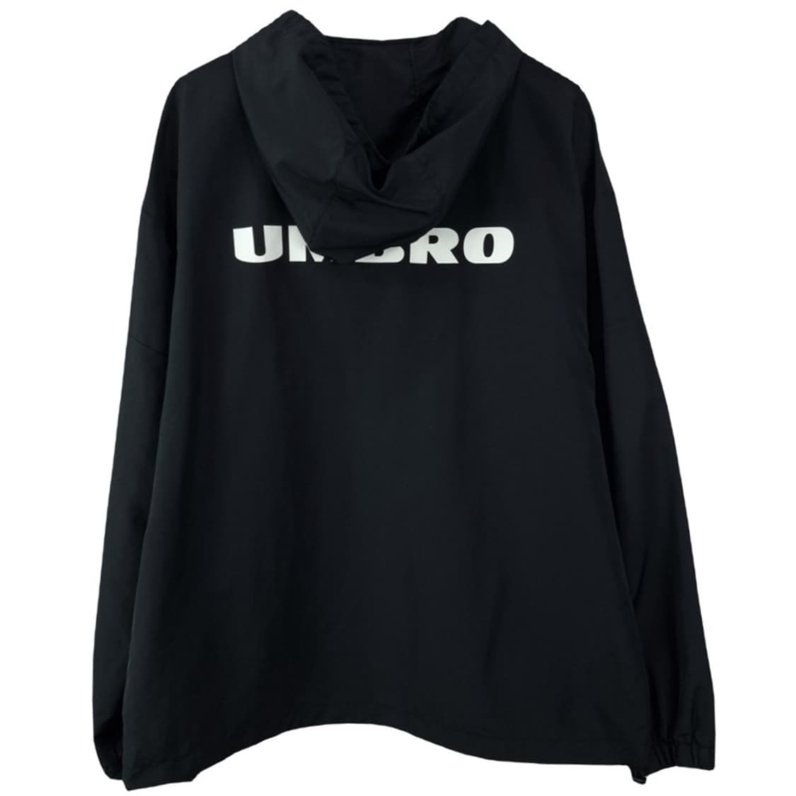 [엄브로] 빅로고 프린팅 오버핏 바람막이 아노락 자켓 블랙 M19971 상품이미지3